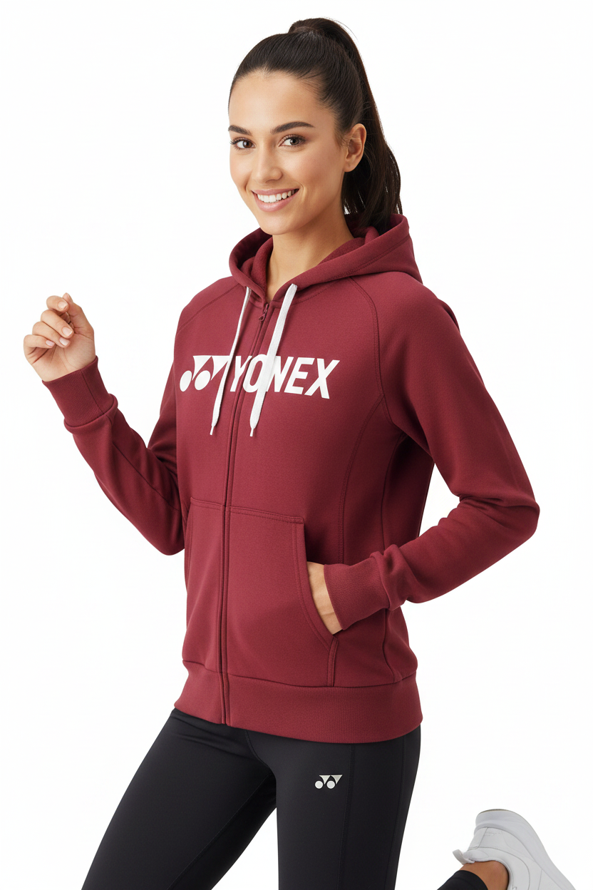 Polerón Yonex Hoodie 0018EX Burdeo