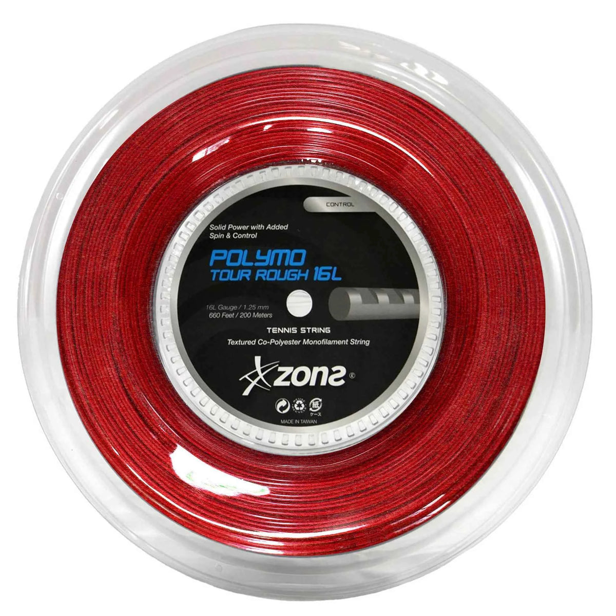 Rollo Cuerdas Zons Polymo Tour Rough 16L 1.25 - 200 mts Rojo