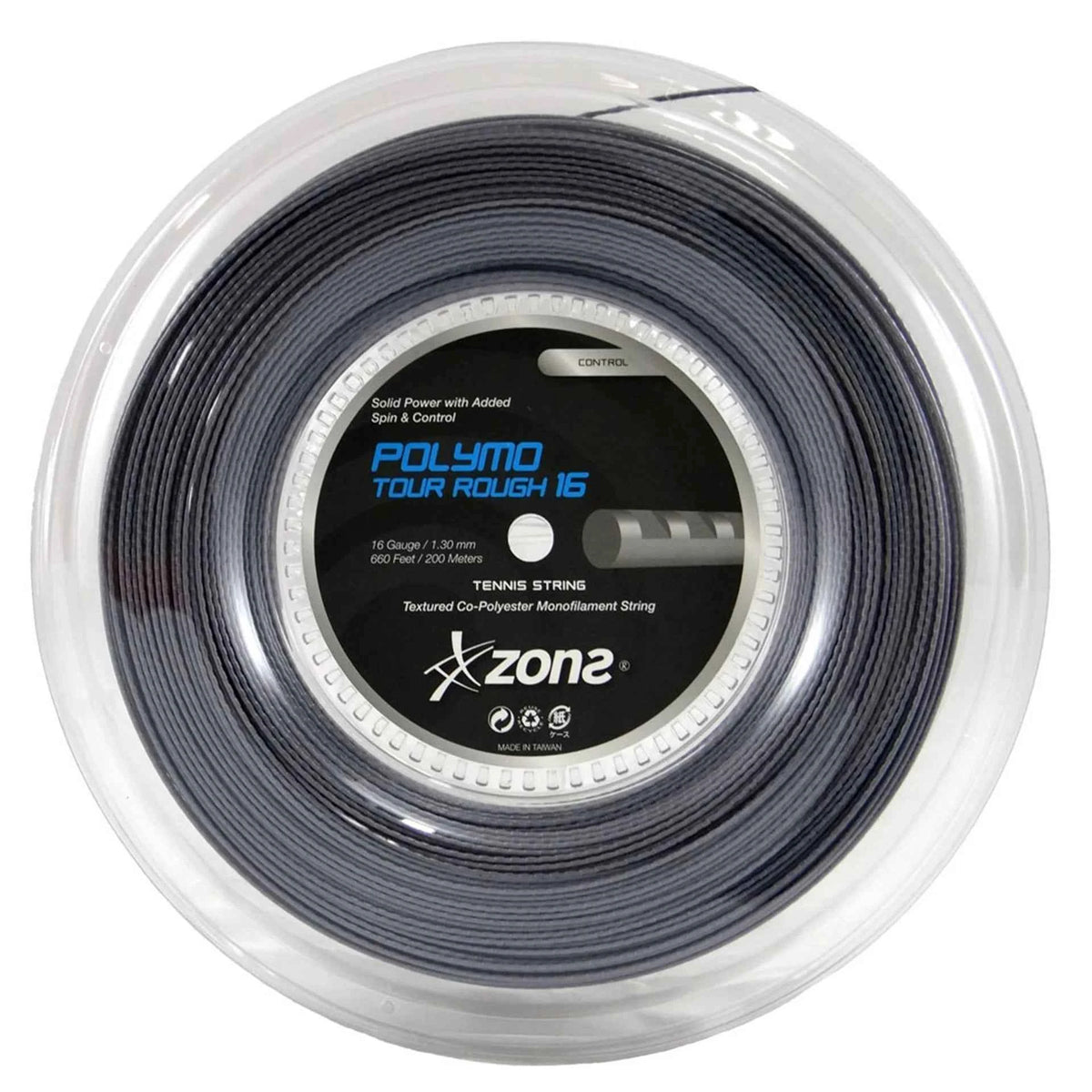 Rollo Cuerdas Zons Polymo Tour Rough 16L 1.25 - 200 mts Negro