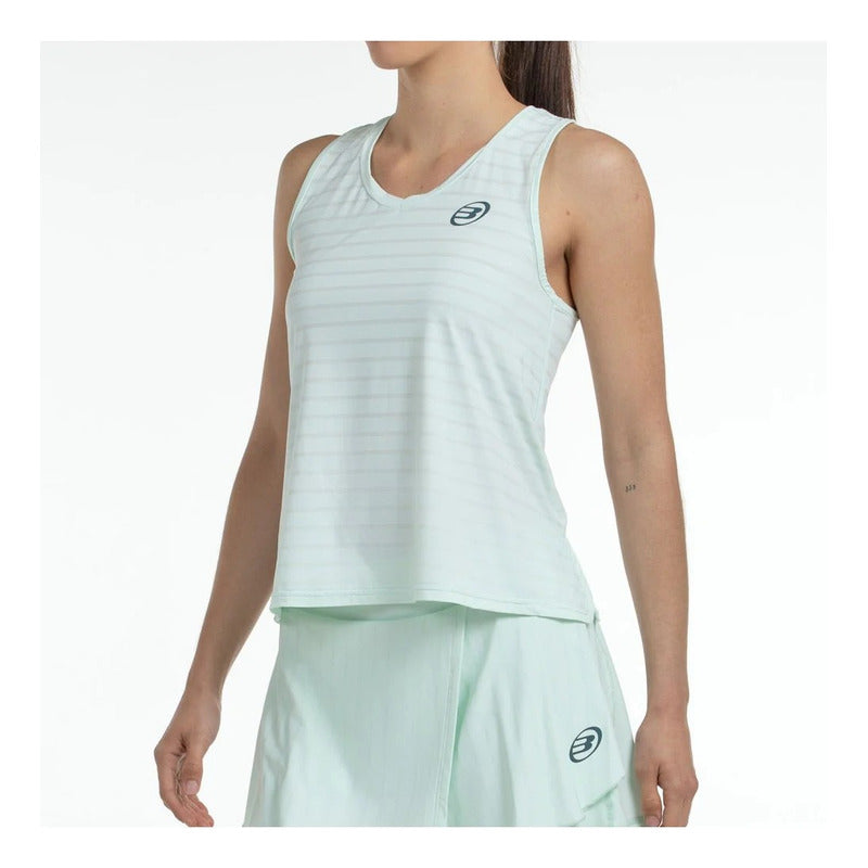 Camiseta Bullpadel Adies Verde Agua Mujer