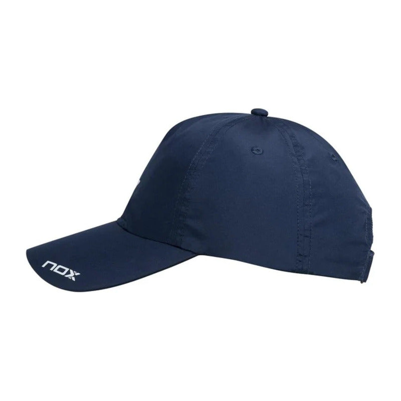 Gorro Nox Azul Logo Blanco Talla Unica - Tenis y Padel Cuarta
