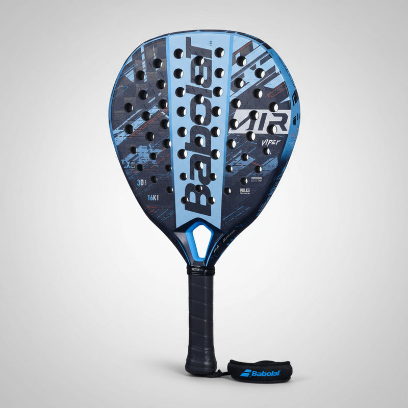 Pala Babolat Air Viper 2024 Negro-Azul - Rendimiento Superior y Estilo Moderno