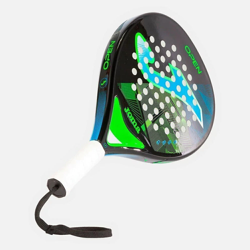 Paleta De Padel Joma Open Fibra De Vidrio Pala Paddle Color Negro/turquesa