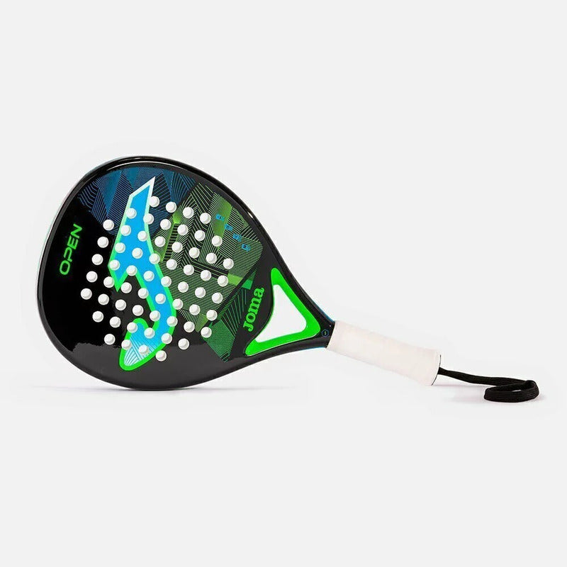 Paleta De Padel Joma Open Fibra De Vidrio Pala Paddle Color Negro/turquesa