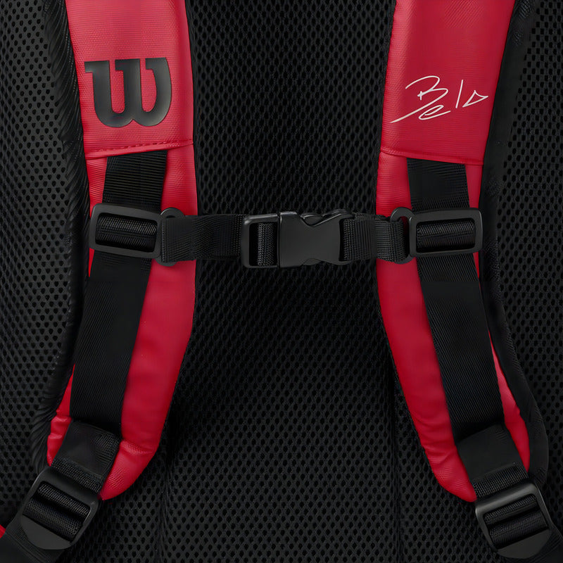 Mochila Paletera Wilson Bela Padel Tenis Backpack Color Red