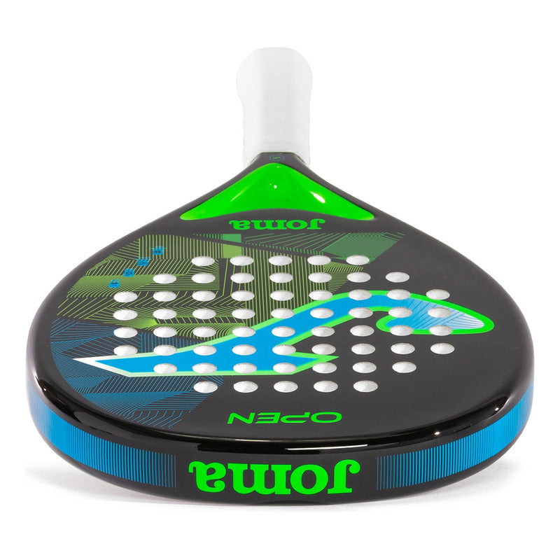 Paleta De Padel Joma Open Fibra De Vidrio Pala Paddle Color Negro/turquesa