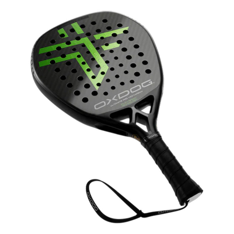 Raqueta De Pádel Oxdog Ultimate Pro 2025 Color Negro Con Verde Limon
