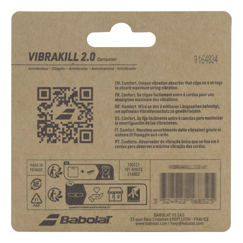 Antivibrador Babolat Vibrakill 2.0 Comfort Blanco