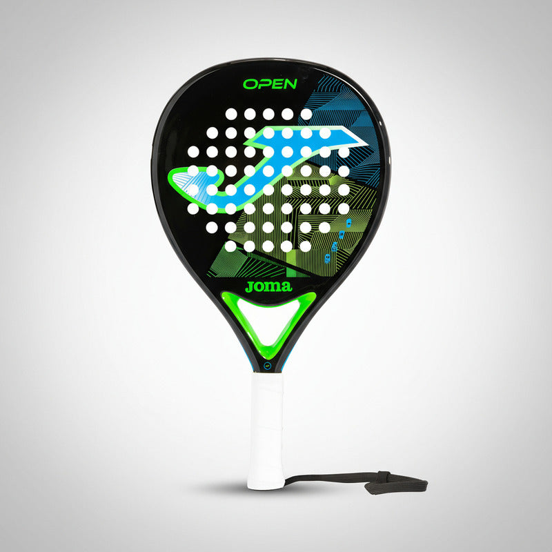 Paleta De Padel Joma Open Fibra De Vidrio Pala Paddle Color Negro/turquesa