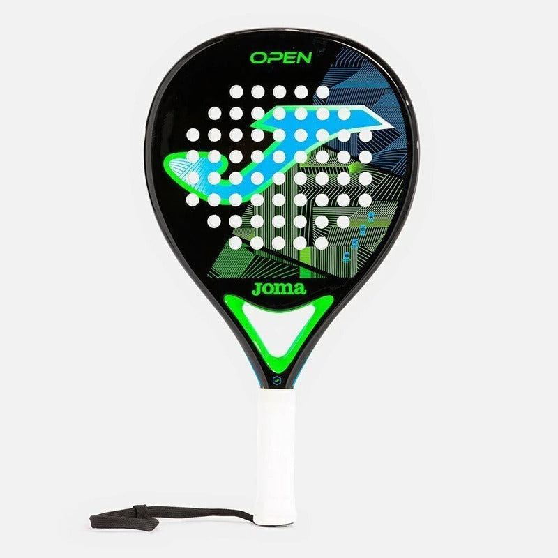 Paleta De Padel Joma Open Fibra De Vidrio Pala Paddle Color Negro/turquesa
