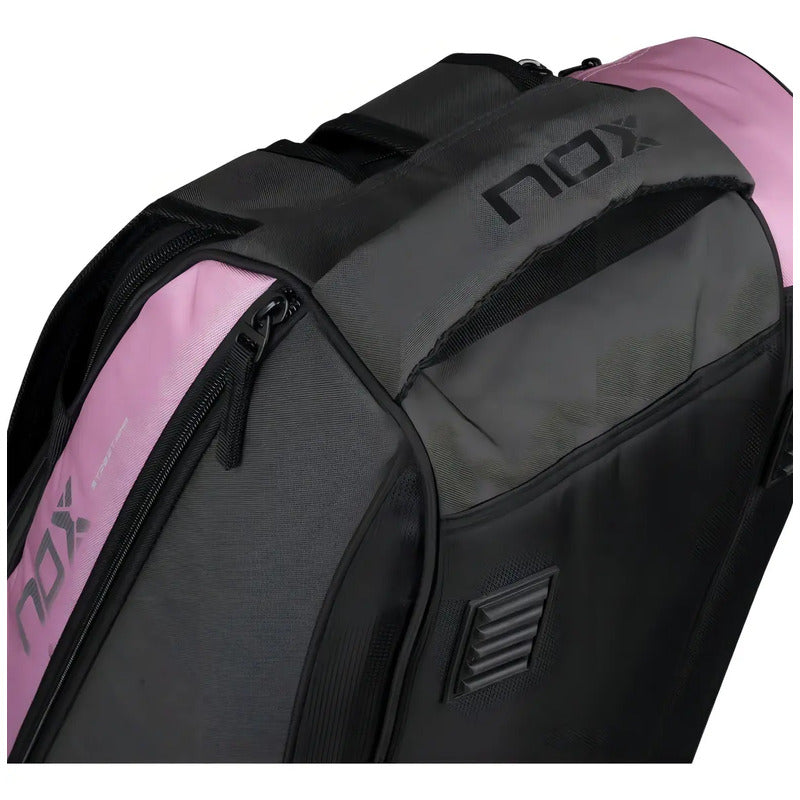 Paletero Mochila De Padel Nox Street Series Grey/pink 2024 Color Negro