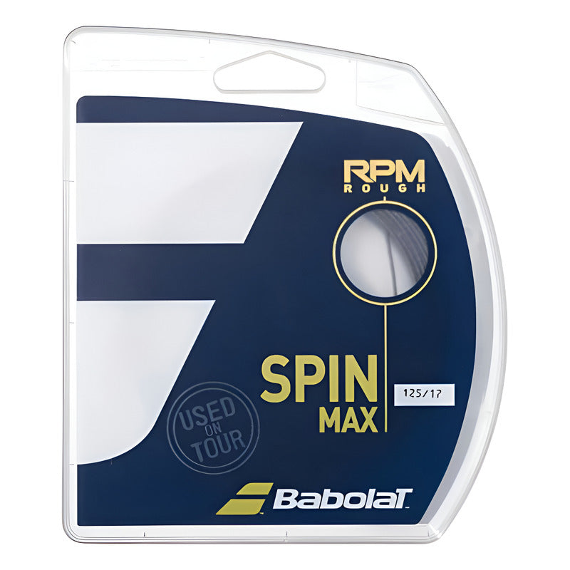 Cuerda Babolat Rpm Rough 1.25, 12 Metros, Gris Oscuro