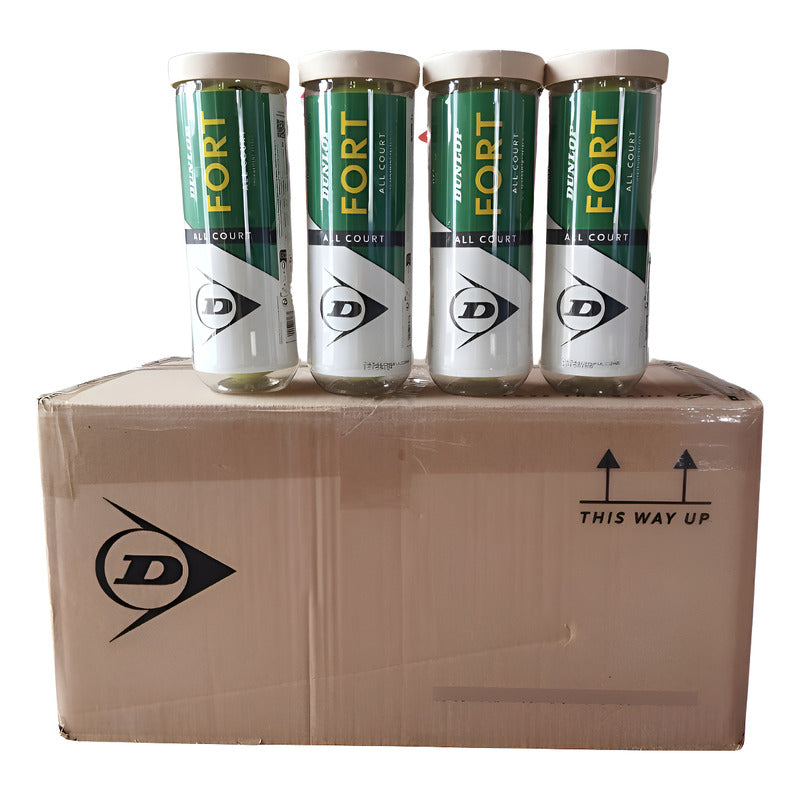 Caja De Pelotas 24 Tarros Dunlop Fort All Court