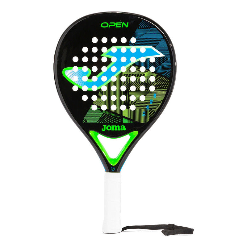 Paleta De Padel Joma Open Fibra De Vidrio Pala Paddle Color Negro/turquesa