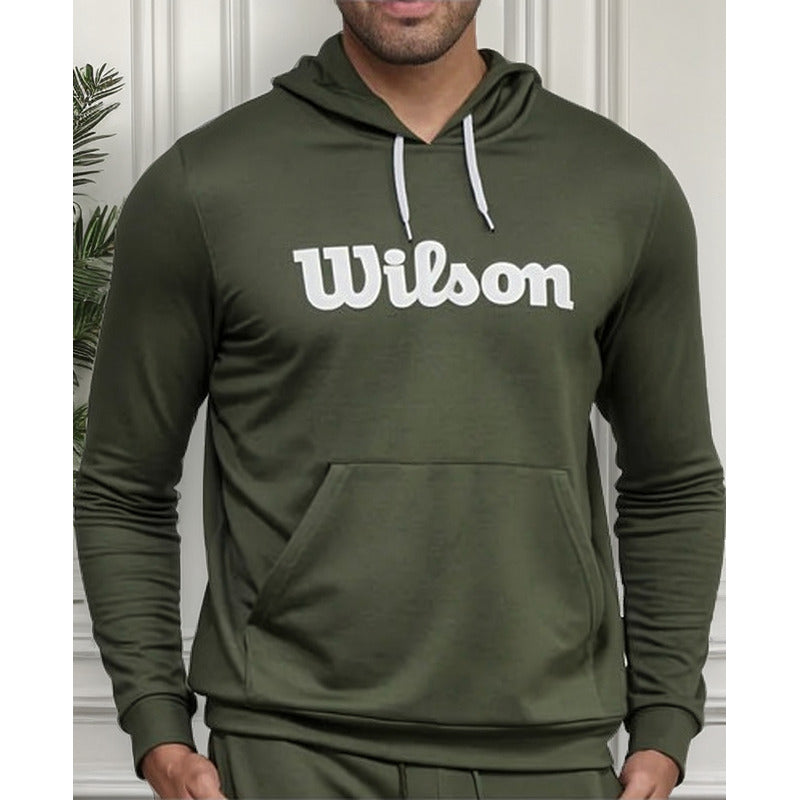 Polerón Wilson French Terry Con Gorro Ajustable