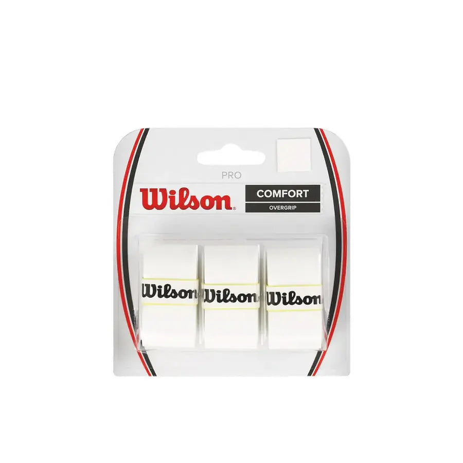 Pack x3 Overgrip Wilson Pro Comfort Blanco