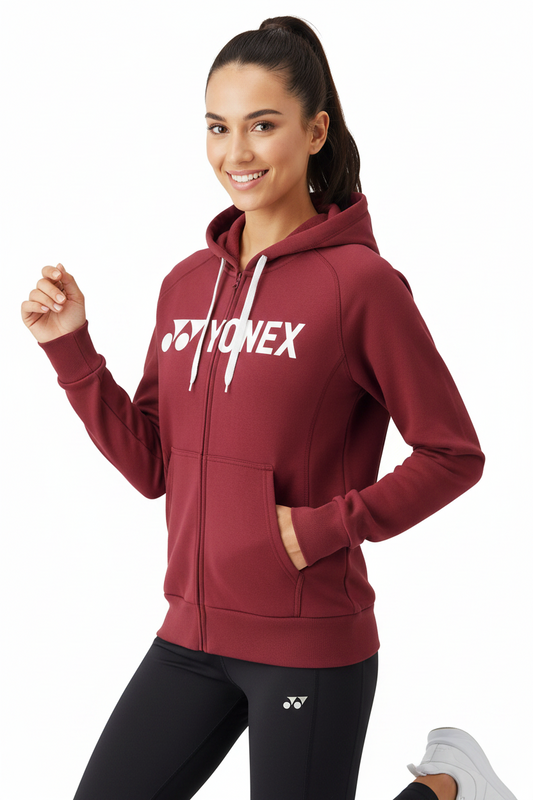 Polerón Yonex Hoodie 0018EX Burdeo