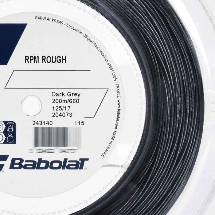 Rollo Cuerda Babolat Rpm Rough 1.25 200m Gris