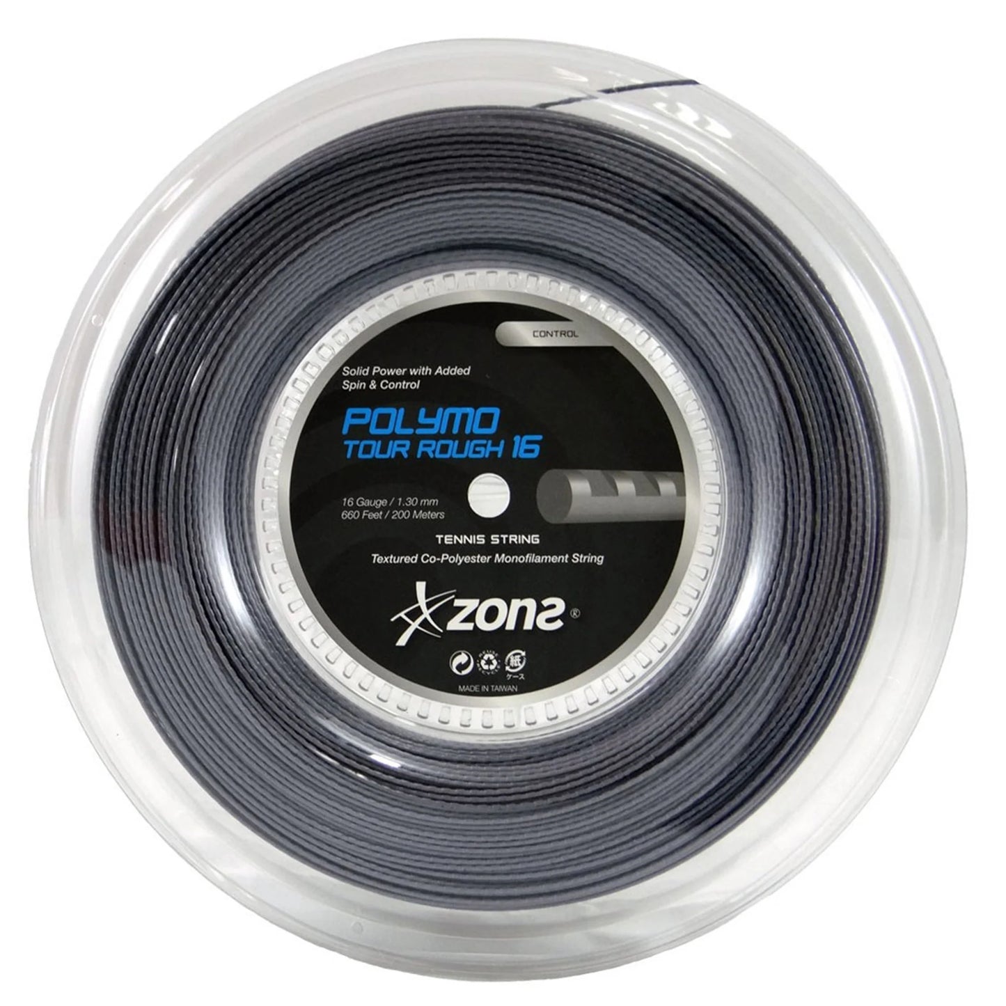 Rollo Cuerdas Zons Polymo Tour Rough 16L 1.25 - 200 mts Negro