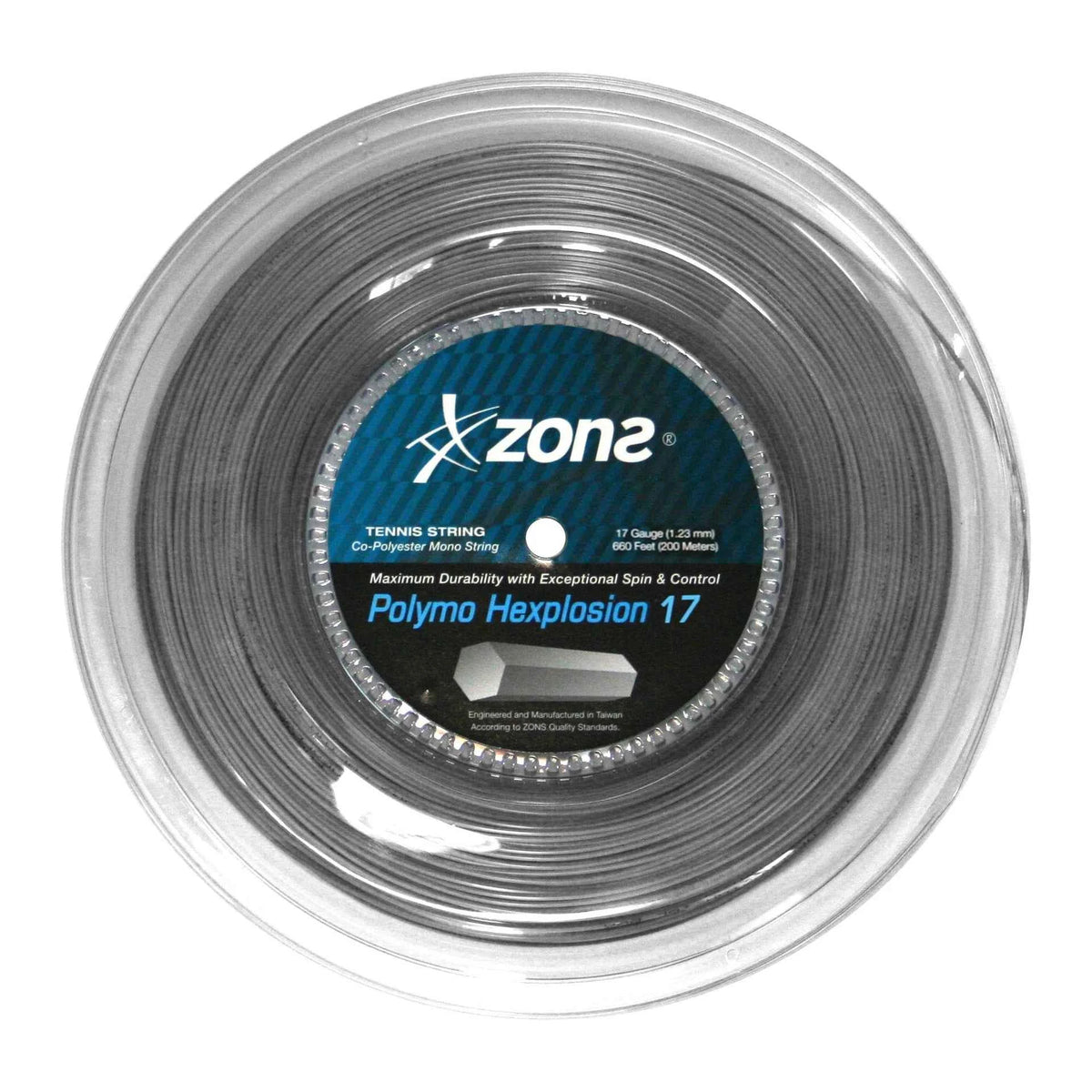 Rollo Cuerdas Zons Polymo Hexplosion 1.23 - 200 metros Gris