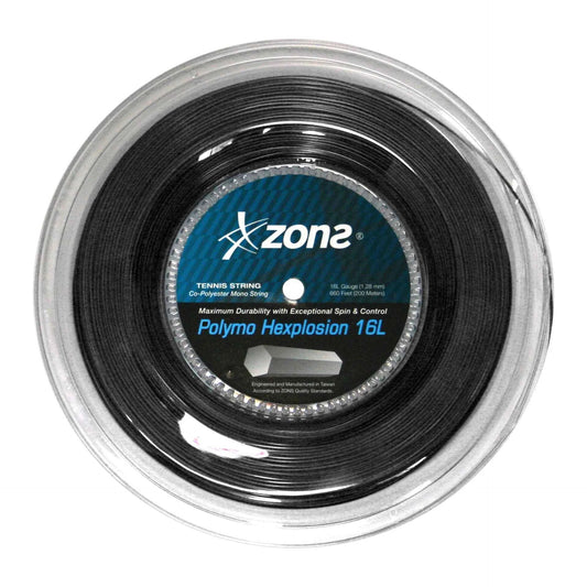 Rollo Cuerdas Zons Polymo Hexplosion 16L 1.28 - 200 mts Negro