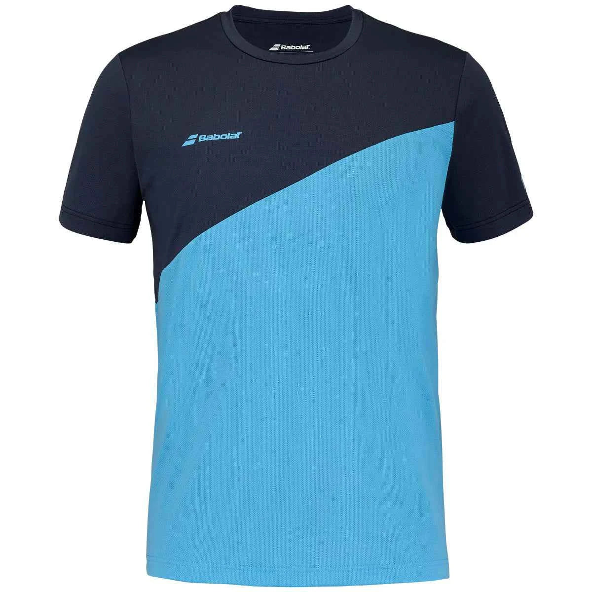 Polera Babolat Drive Crew Neck Tee Azul Marino-Celeste