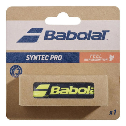 Grip Para Tenis Babolat Syntec Pro Feel Negro Y Amarillo