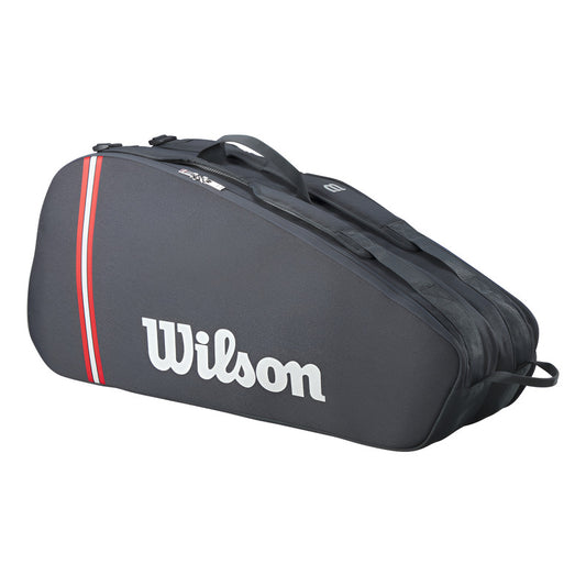 Bolso De Tenis Tour 6pk Negro Wilson - Tenis y Padel Cuarta