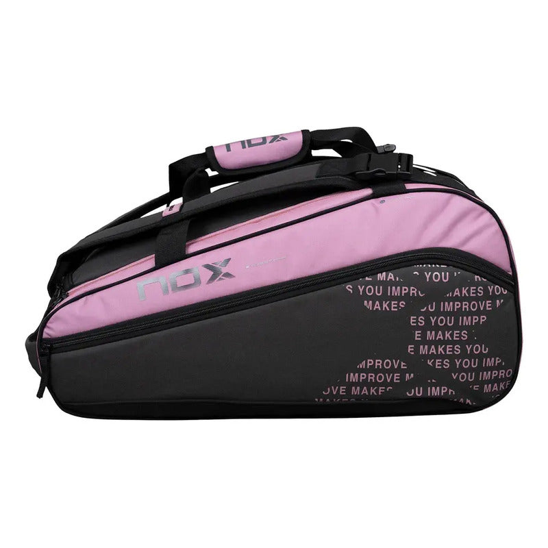 Paletero Mochila De Padel Nox Street Series Grey/pink 2024 Color Negro