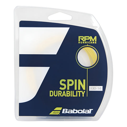 Cuerda Tenis Babolat Rpm Hurricane 12 Mts - 1.30 (amarilla) Color Amarillo Espesor 1.3 Mm