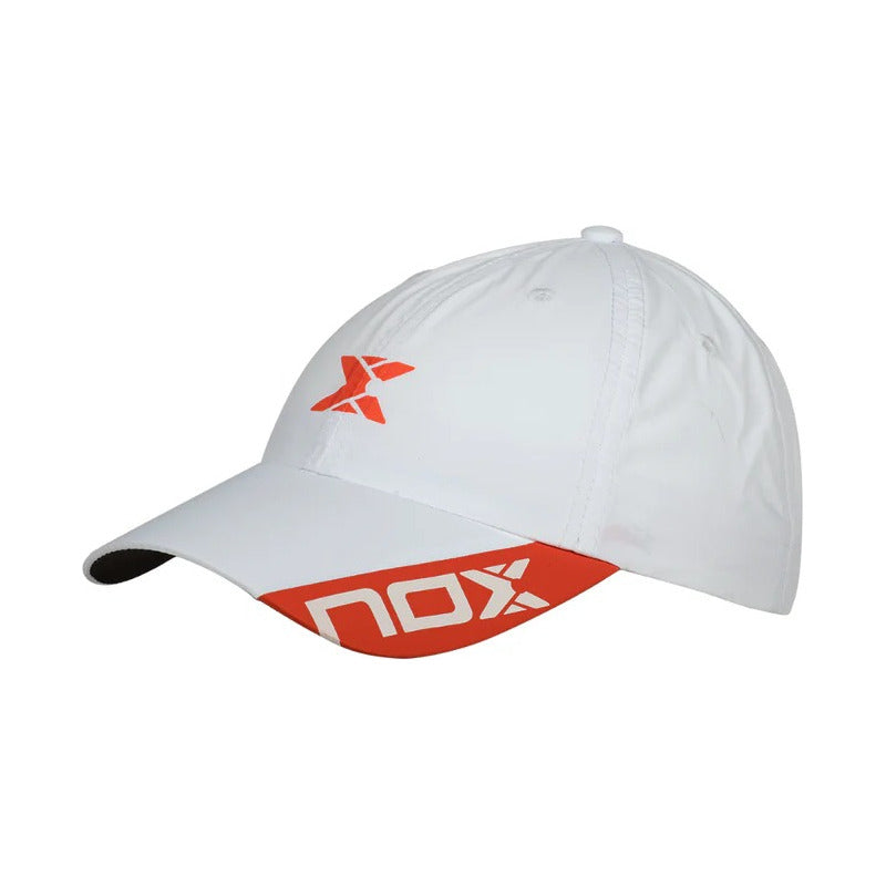 Gorro Nox Blanca Logo Rojo