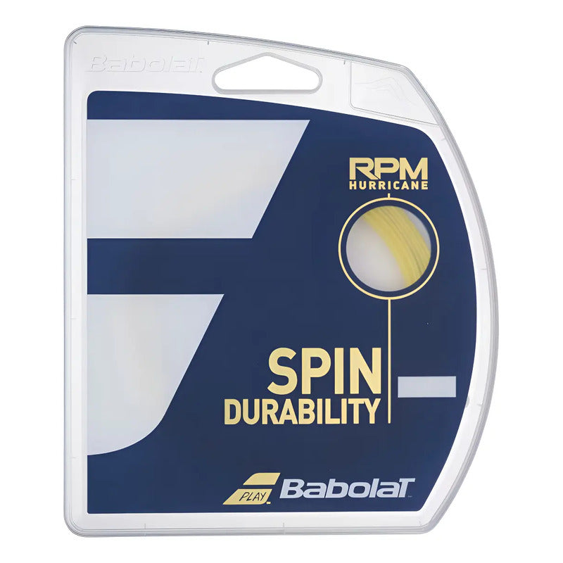 Cuerda Tenis Babolat Rpm Hurricane 12 Mts - 1.25 (amarilla) Color Amarillo