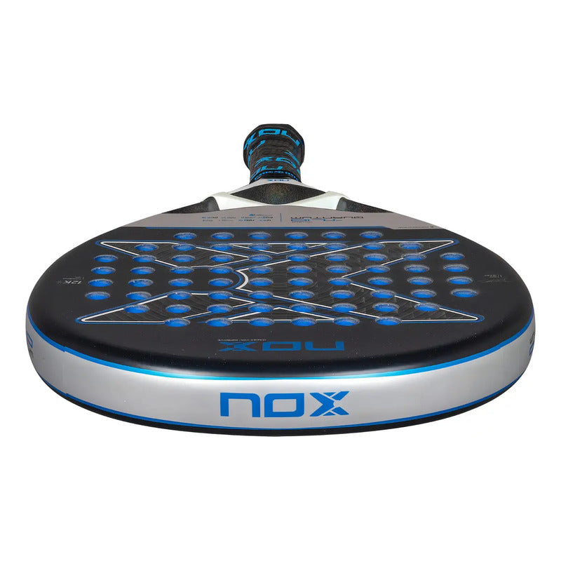Paleta De Padel Nox Tl10 Quantum 12k 2025 - Tino Libaak Negra Con Azul