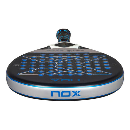Paleta De Padel Nox Tl10 Quantum 12k 2025 - Tino Libaak Negra Con Azul