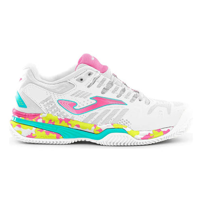 Zapatilla Joma Slam Jr 2332 Blanca Rosa - Tenis y Padel Cuarta