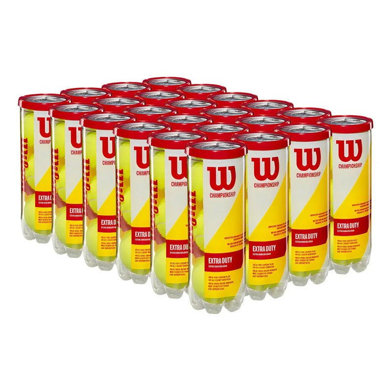 Caja de pelotas de tenis x24 Wilson Championship Extra Duty