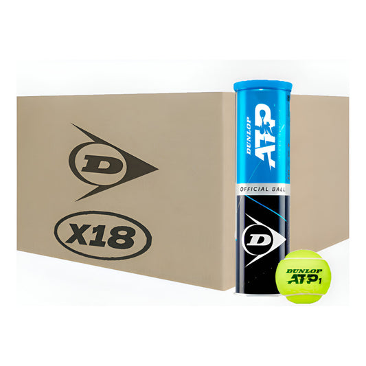 Caja De Pelotas 18 Tarros Dunlop Atp