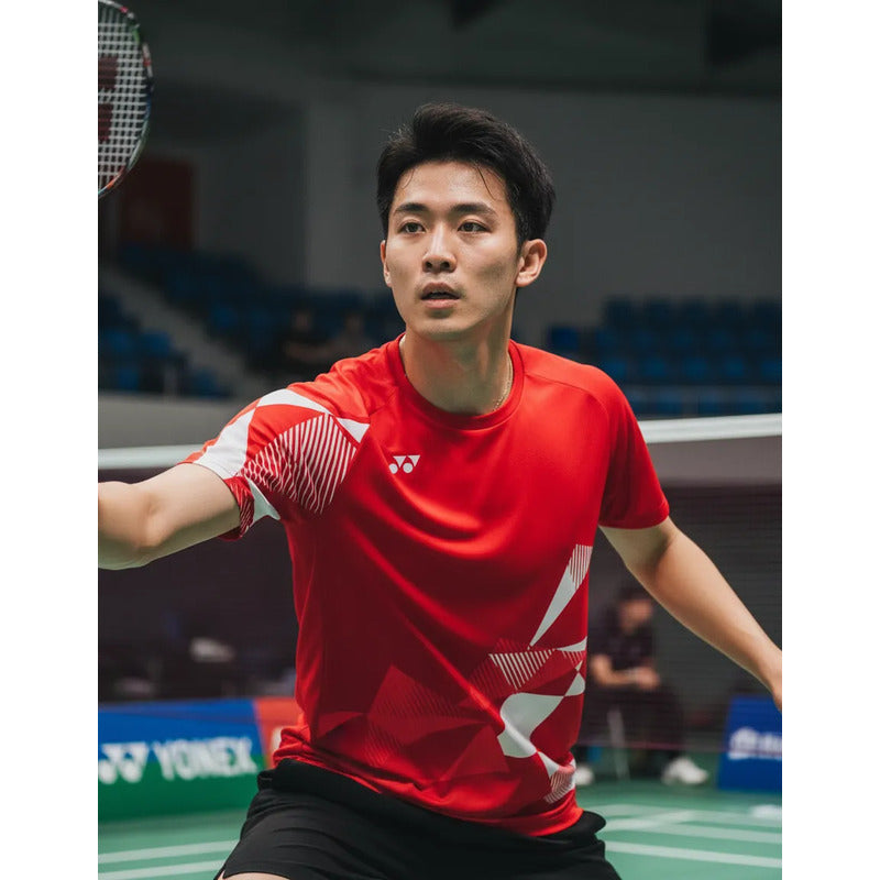Polera Yonex Hombre 16744p Rojo Tango
