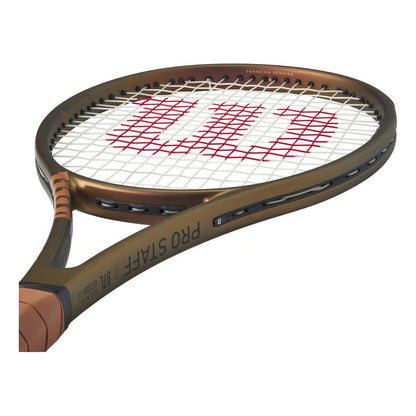 Raqueta De Tenis Profesional Wilson Pro Staff 97l V14, Color Bronce, Empuñadura, Tamaño 4 3/8 - Tenis y Padel Cuarta