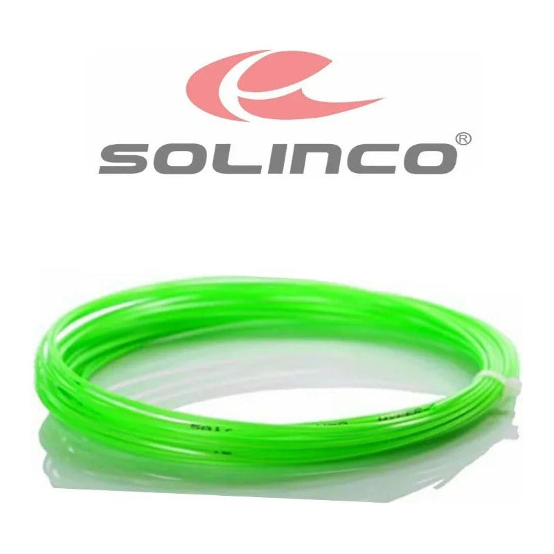 Cuerda De Raqueta De 12.2m Solincohyper-g Calibre 1.30 Mm Verde