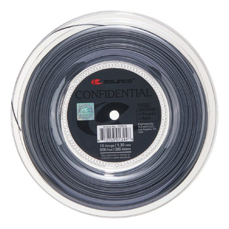 Set Individ. Cuerda Raqueta Tenis Solinco Confidential 1,30
