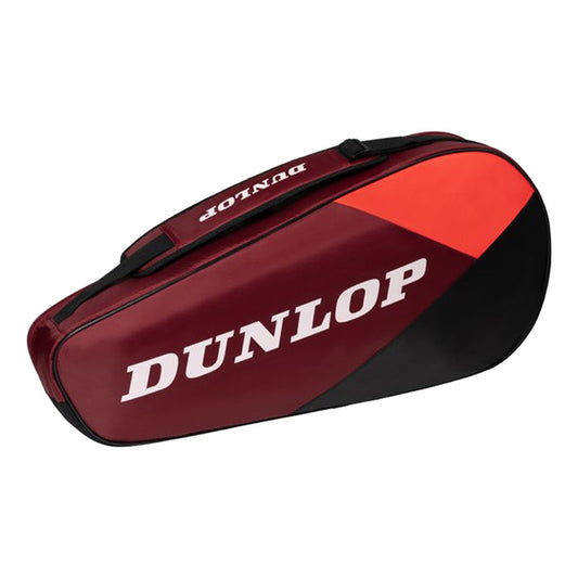 Raquetero Dunlop Cx Club Para 3 Raquetas Color Bordó