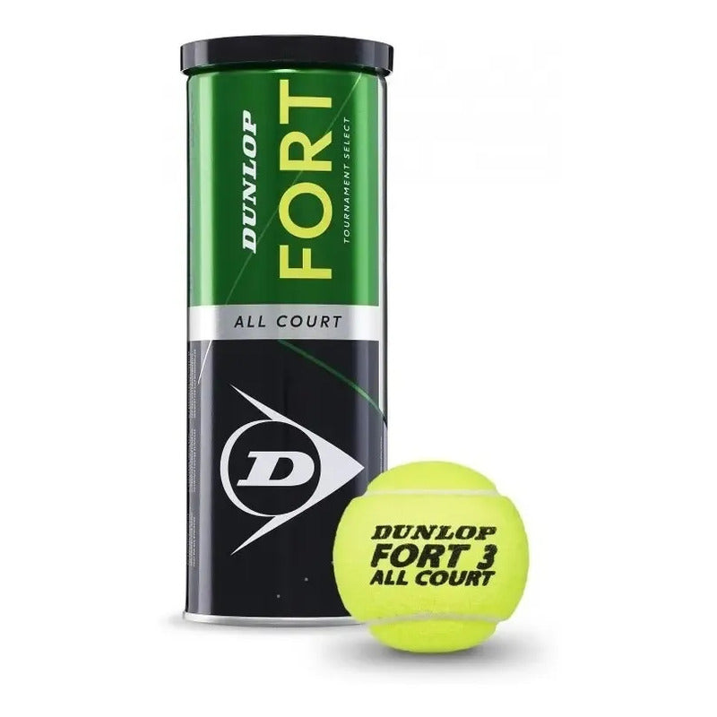 Tarro Pelotas Tenis Dunlop Fort X 3 Amarillo