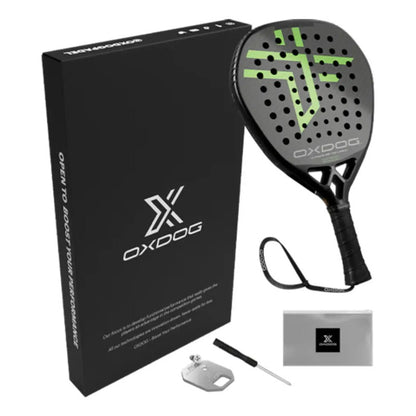 Raqueta De Pádel Oxdog Ultimate Pro 2025 Color Negro Con Verde Limon