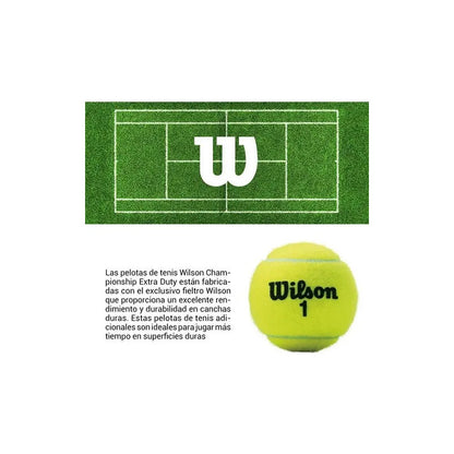 Pelotas Tenis Wilson Championship Extra Duty X3 Amarillo