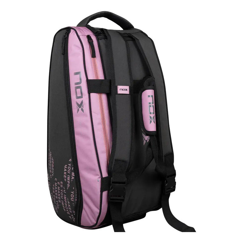 Paletero Mochila De Padel Nox Street Series Grey/pink 2024 Color Negro
