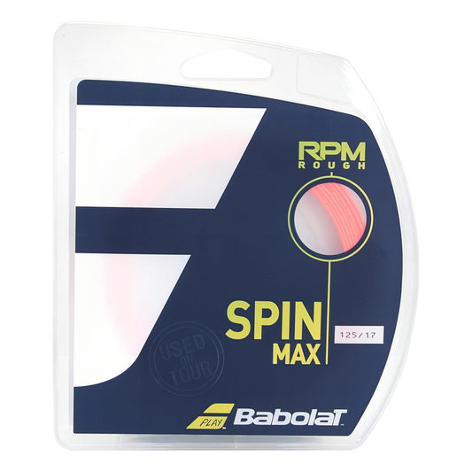 Corda Babolat Rpm Rough 17 L, 1,25 Mm, Color Rojo - Set