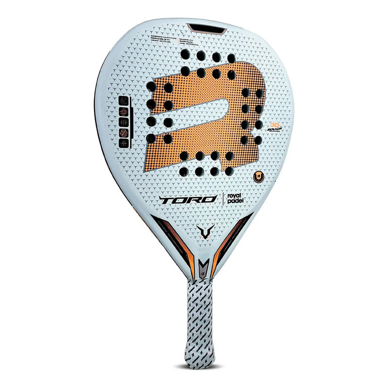 Royal Padel Toro 2023 Paleta De Padel Redonda 1 Unidad Blanco