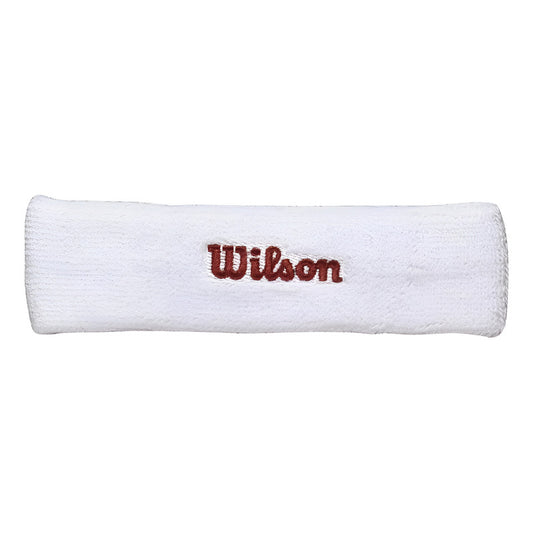 Balaca Banda De Algodón Elástico Wilson Sudadera Deporte Fit Color Blanco