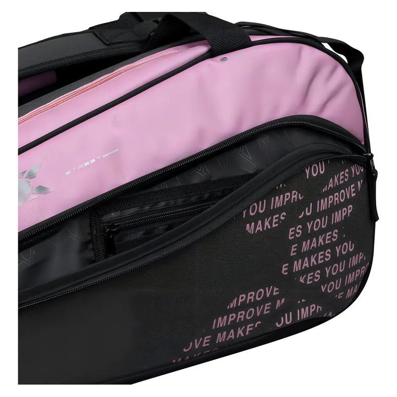 Paletero Mochila De Padel Nox Street Series Grey/pink 2024 Color Negro